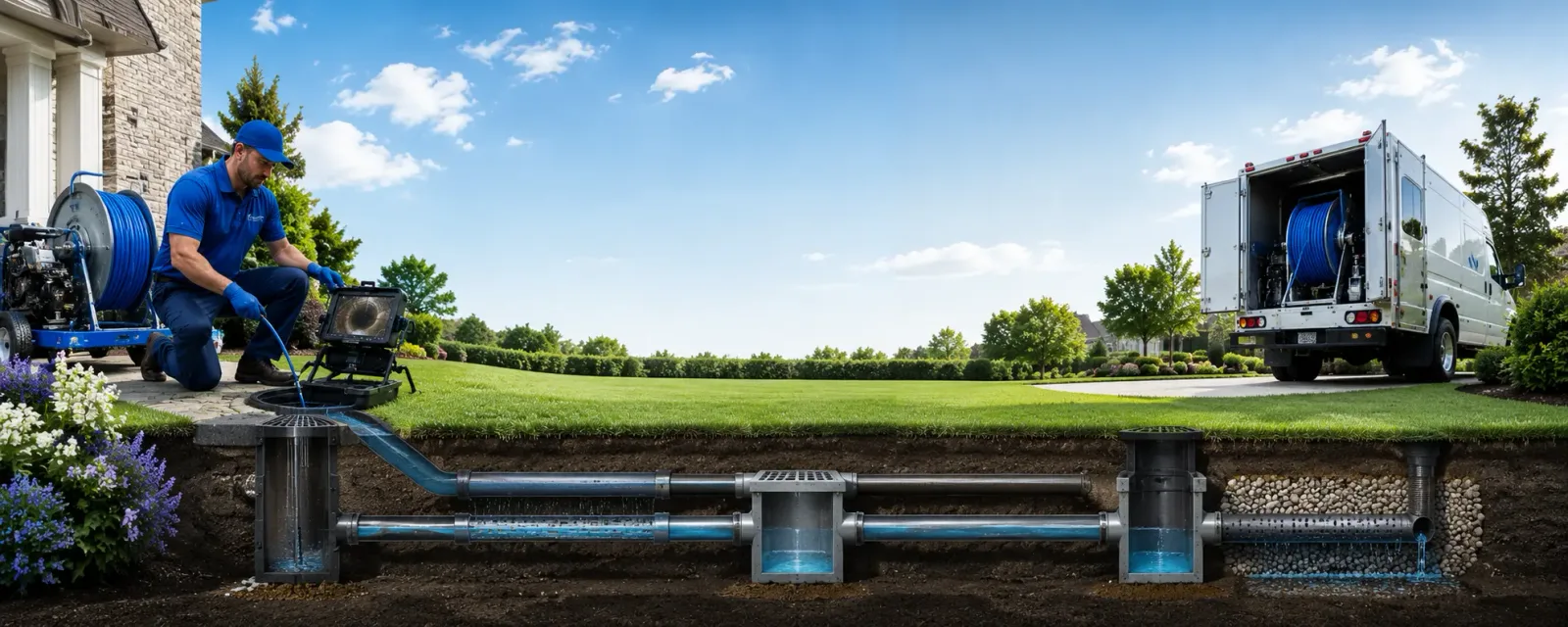 Outdoor drain cleaning information for Crosby, MS